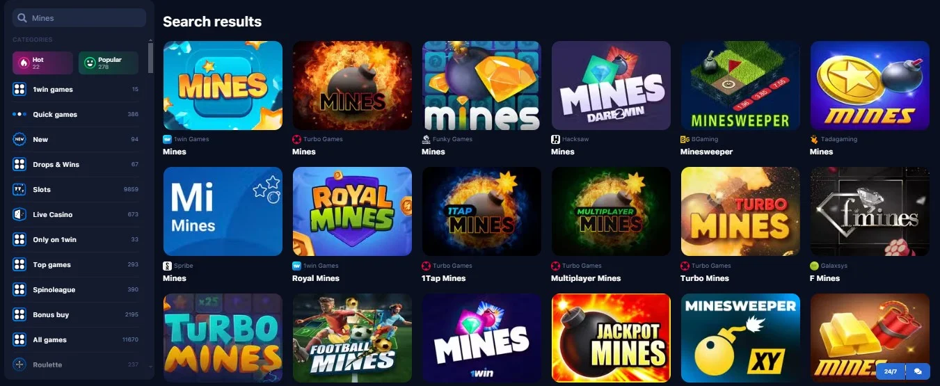Download 1win Mines pro